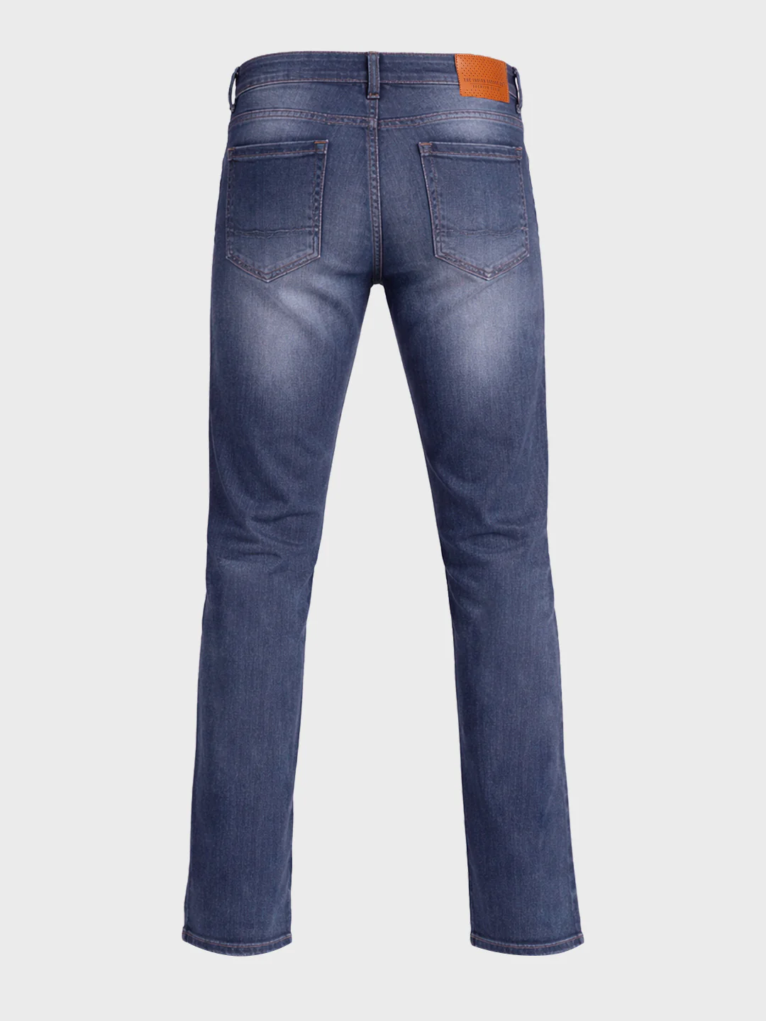 Men's Blue Slim Fit Solid Casual Jeans - Image 5