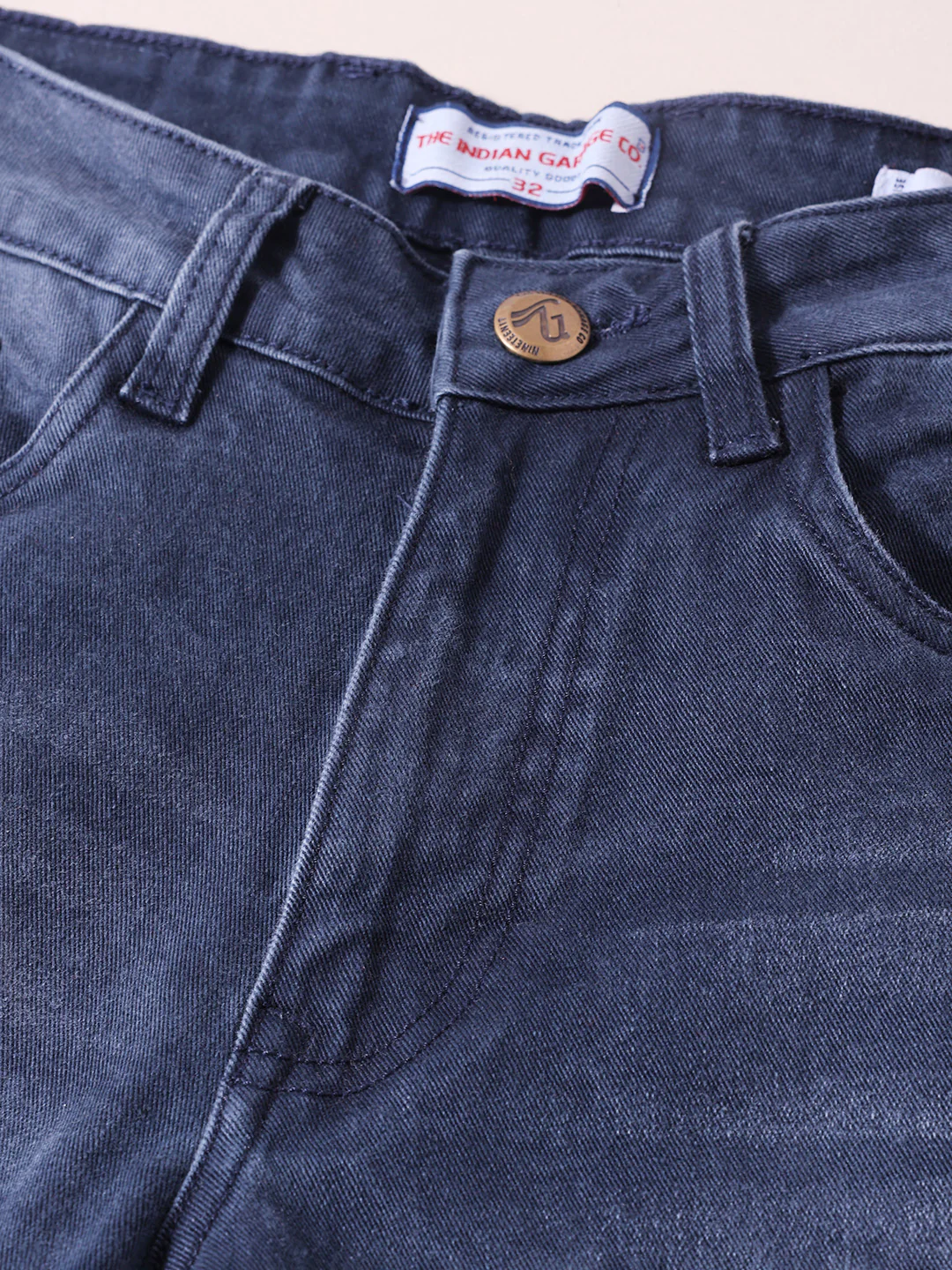 Men's Blue Slim Fit Solid Casual Jeans - Image 6
