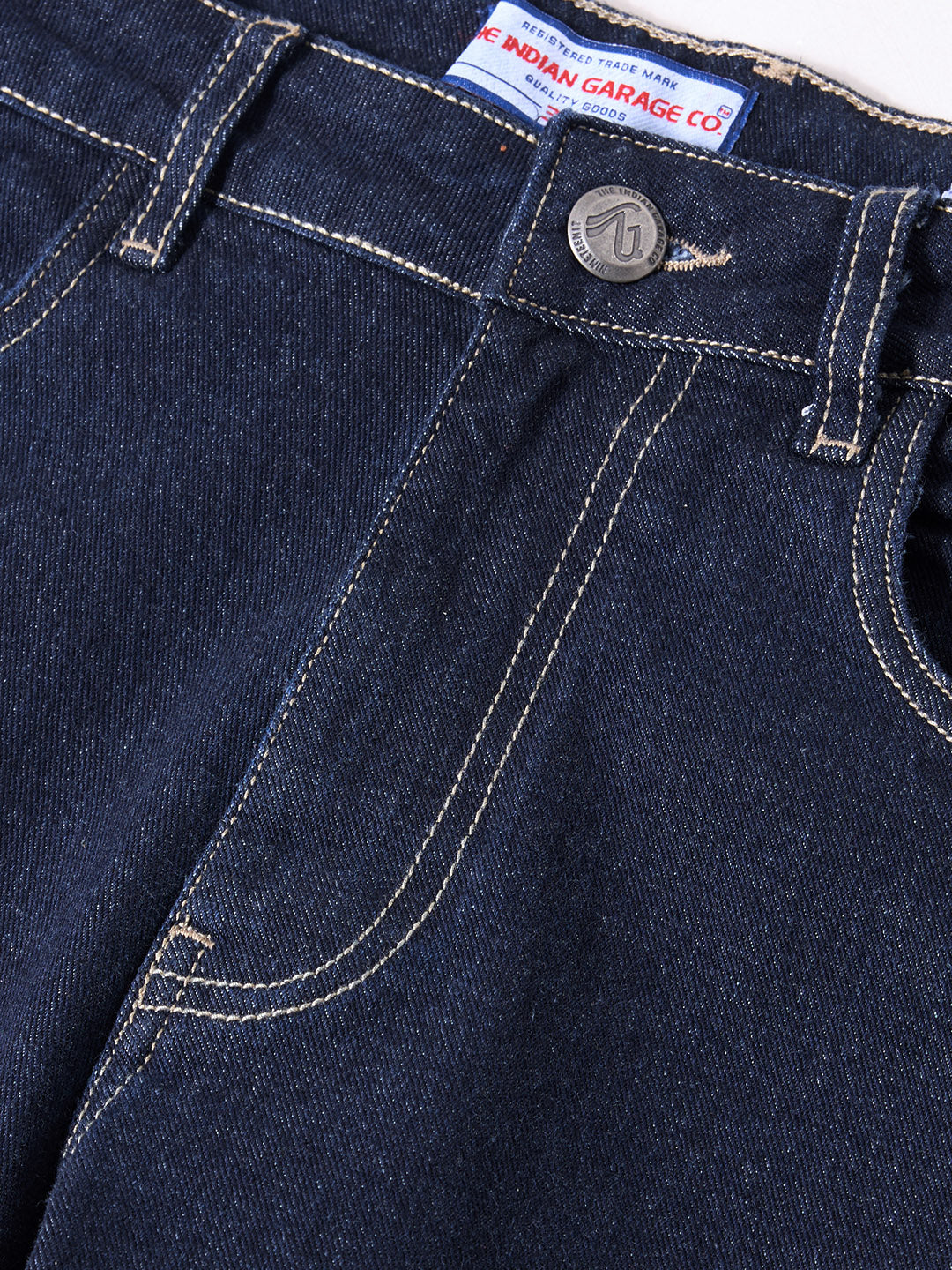 Men's Blue Slim Fit Solid Casual Jeans - Image 7