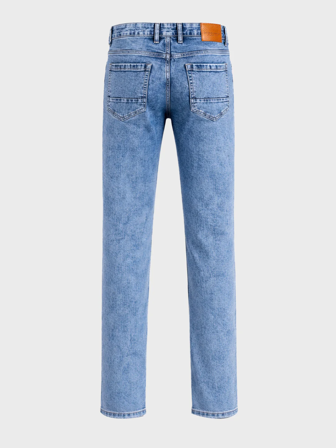 Men's Blue Slim Fit Solid Casual Jeans - Image 6