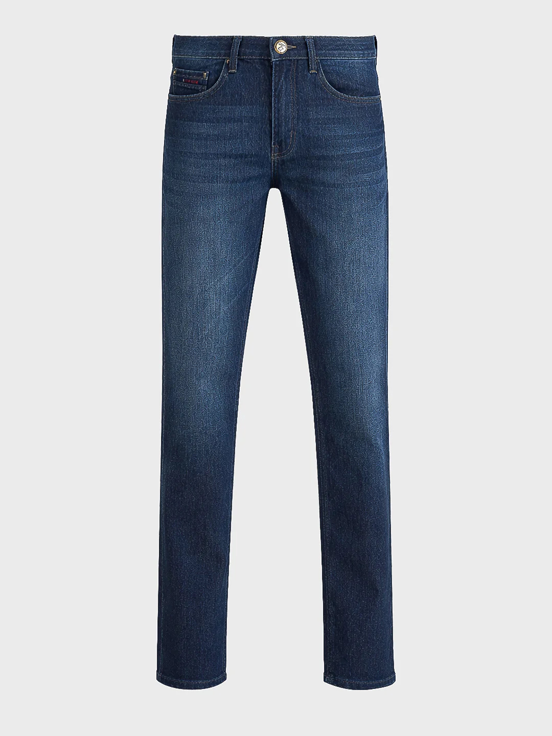 Men's Blue Slim Fit Solid Casual Jeans - Image 6