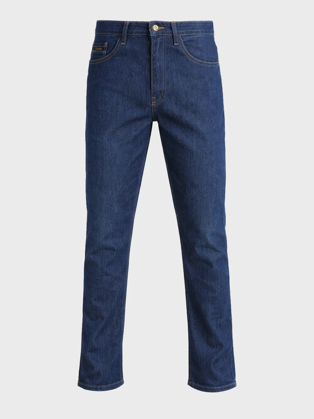 Men's Blue Slim Fit Solid Casual Jeans - Image 4