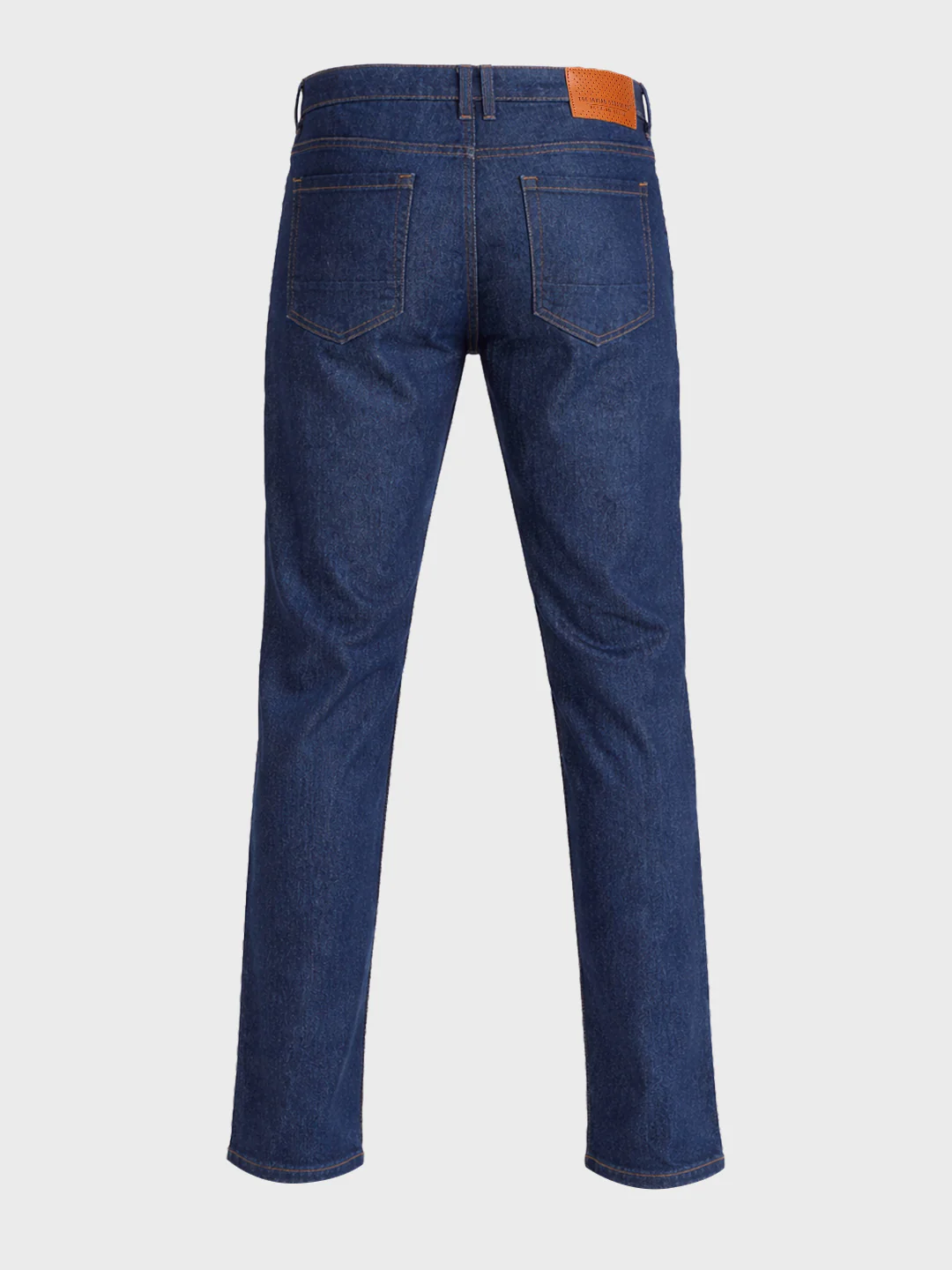 Men's Blue Slim Fit Solid Casual Jeans - Image 5