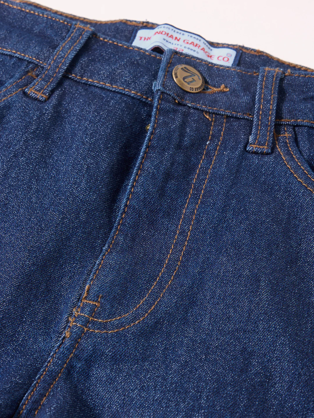 Men's Blue Slim Fit Solid Casual Jeans - Image 6