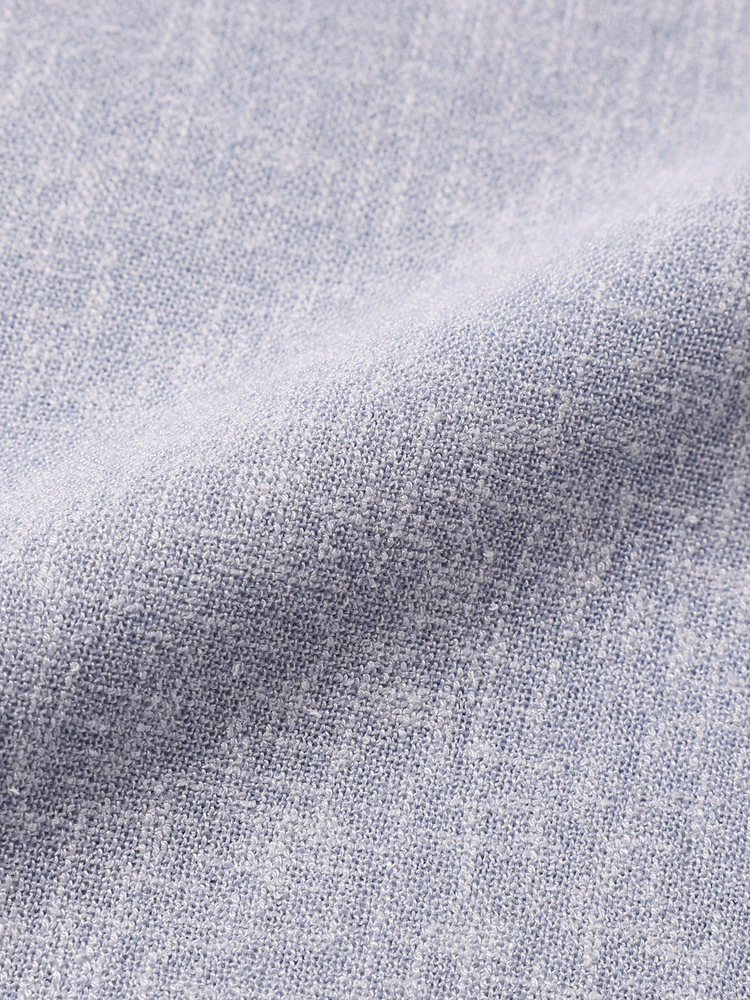 Men's Blue Slim Fit Solid Casual Shirt - Image 7