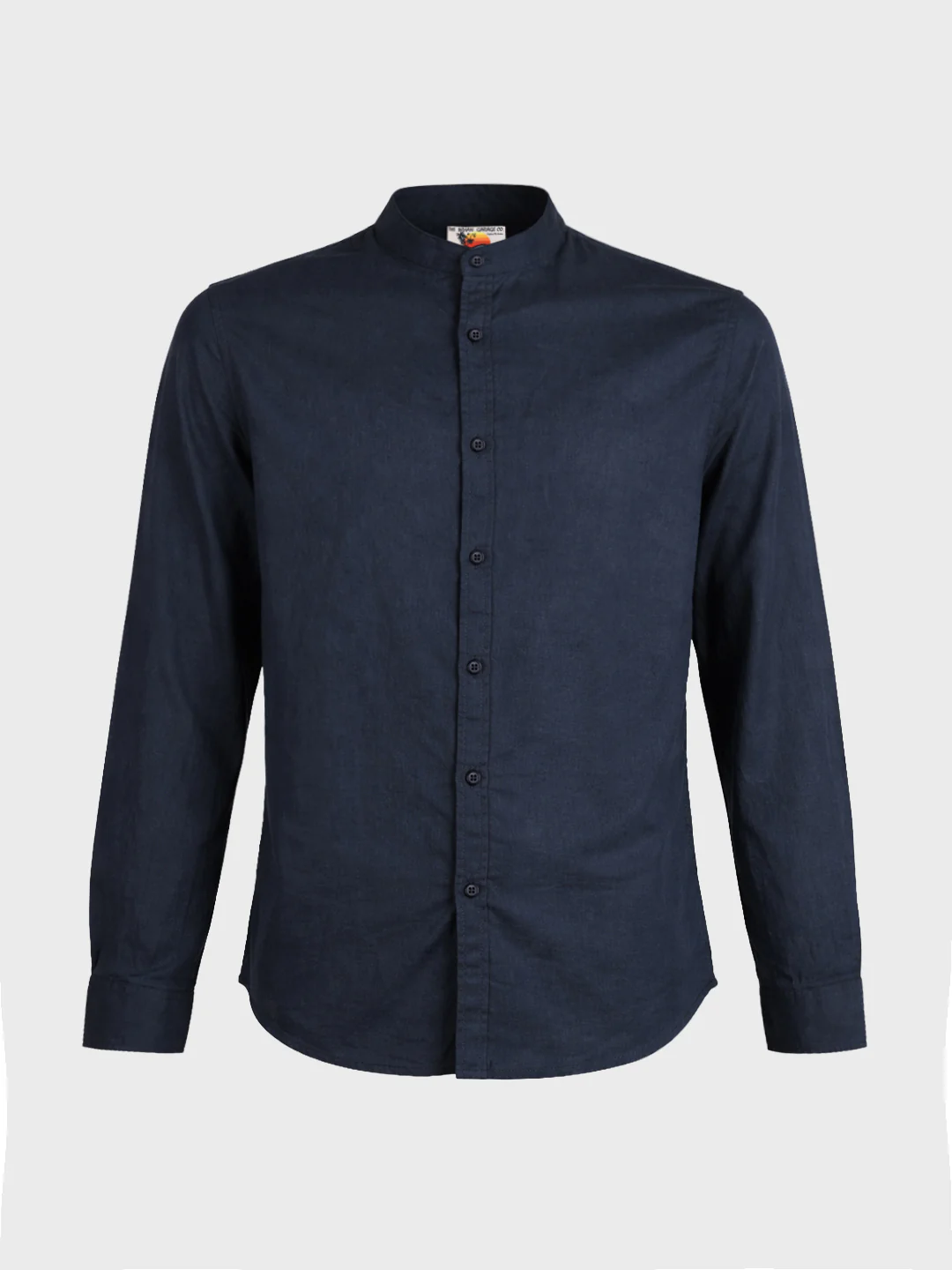 Men's Blue Slim Fit Solid Casual Shirts - Image 5