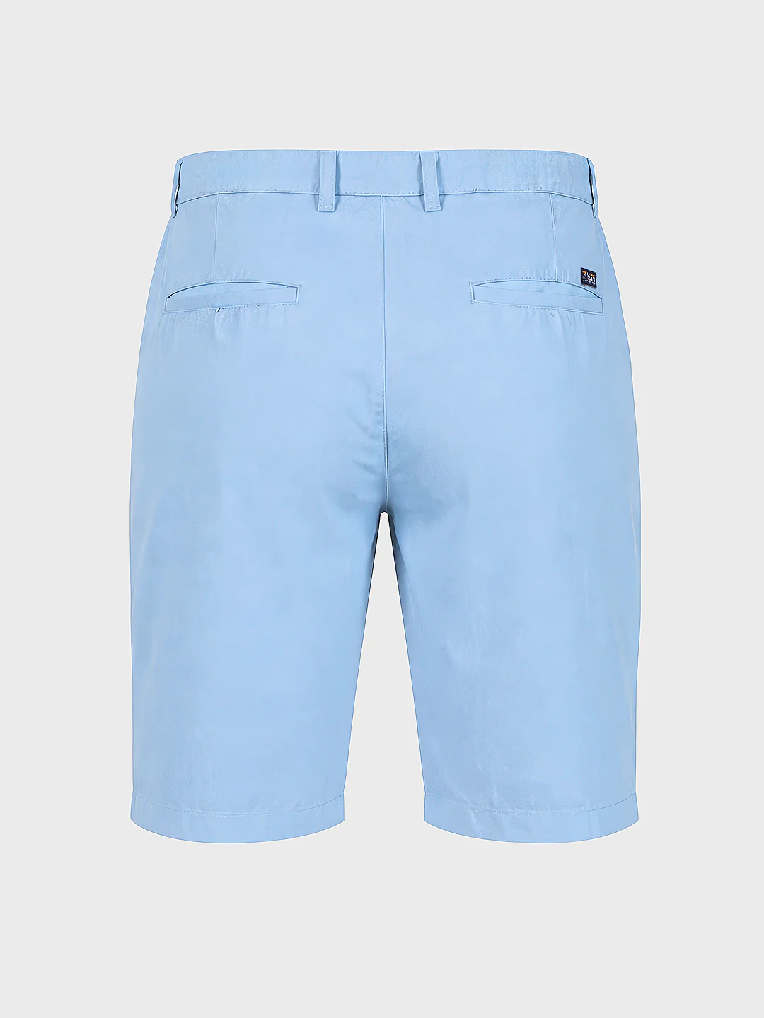 Men's Blue Slim Fit Solid Casual Shorts - Image 6