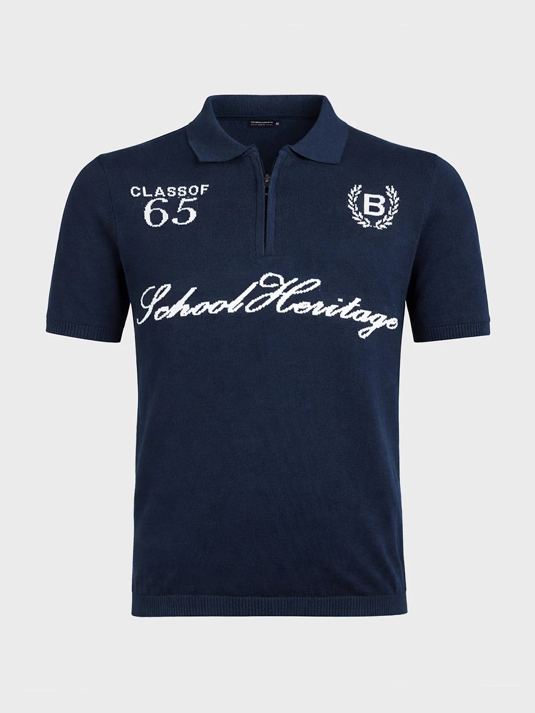 Men's Blue Slim Fit Solid Casual T-Shirt - Image 5