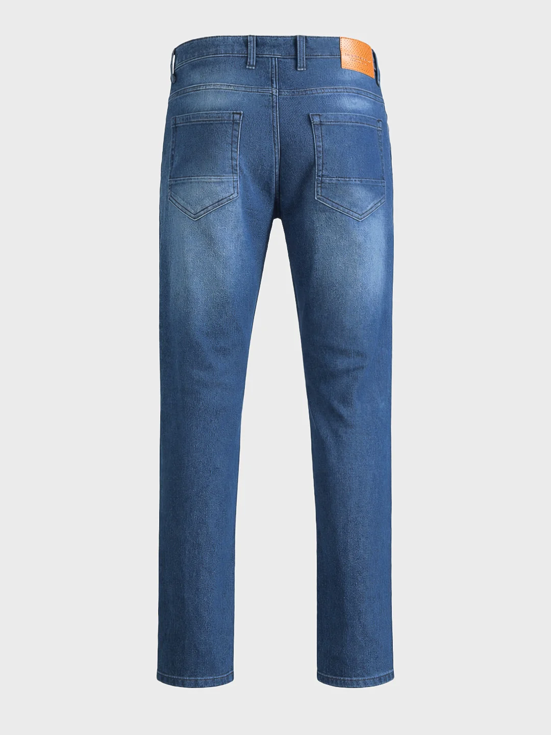 Men's Blue Slim Fit Solid Street Jeans - Image 7