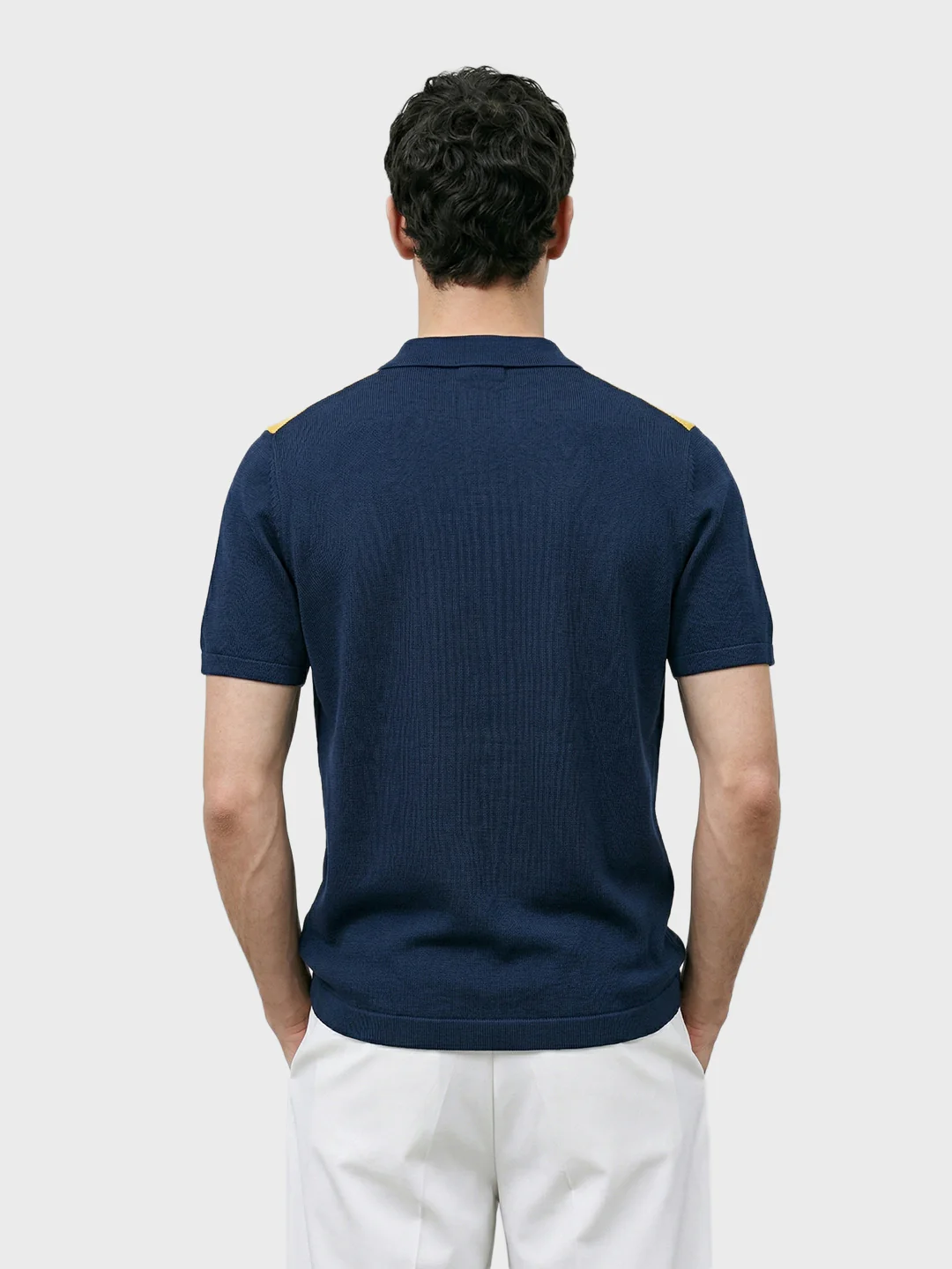 Men's Blue Slim Fit Striped Casual Shirt - Image 5