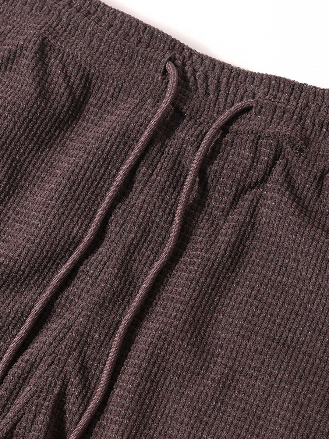 Men's Brown Baggy Fit Textured Utility Cargo - Image 7