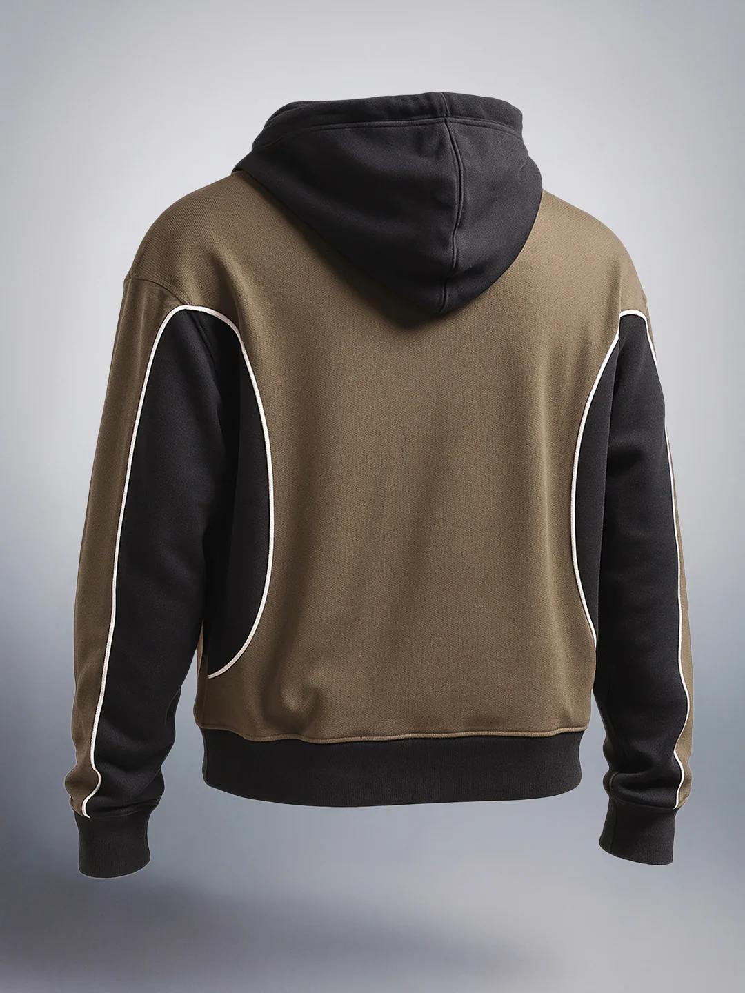 Men's Brown Boxy Fit Graphic Printed Casual Sweatshirt - Image 4