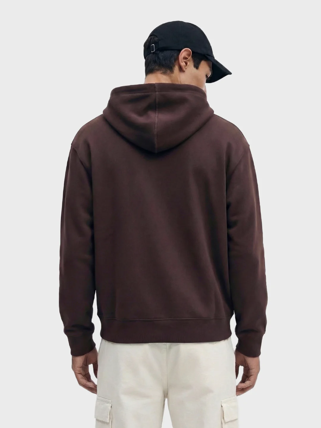 Men's Brown Boxy Fit Printed Casual Sweatshirt - Image 2