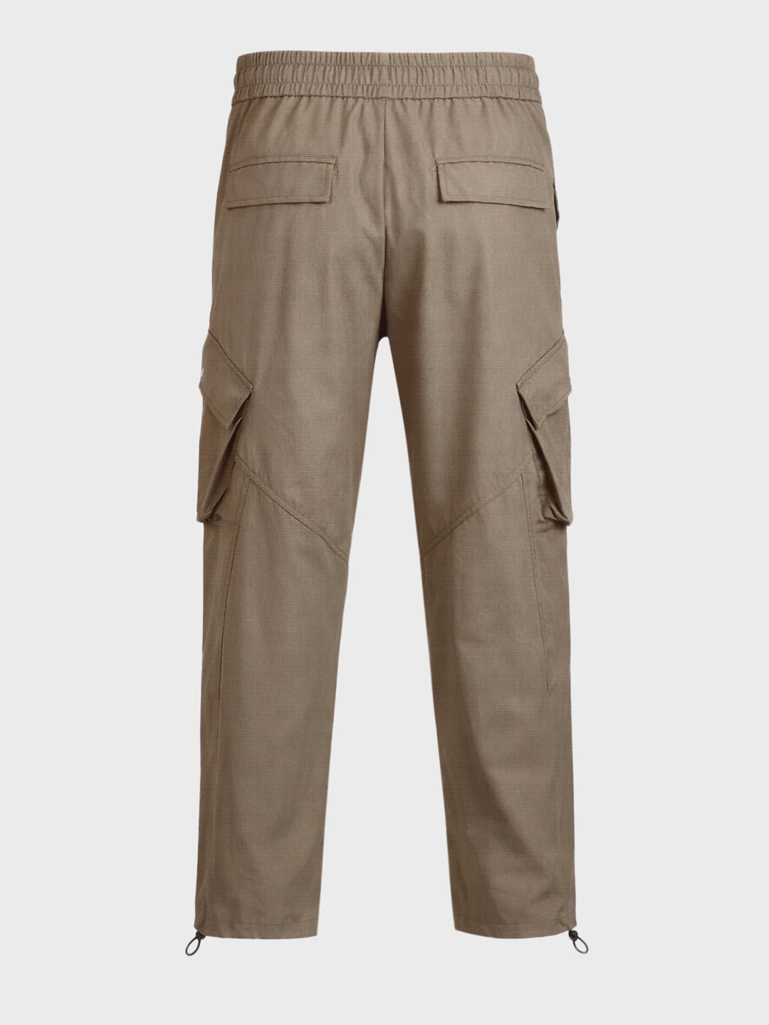 Men's Brown Loose Fit Solid Utility Cargo - Image 7