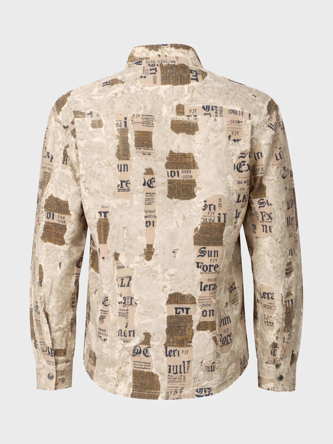 Men's Brown Regular Fit Printed Casual Shirt - Image 6