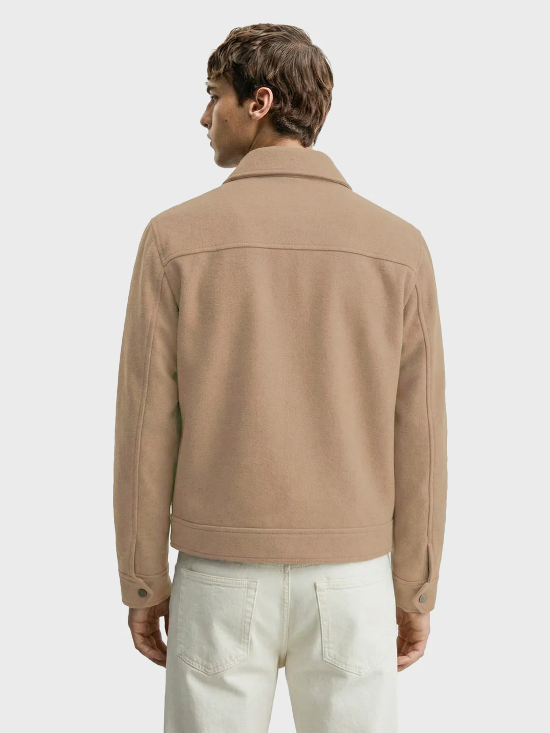 Men's Brown Regular Fit Solid Casual Jacket - Image 2