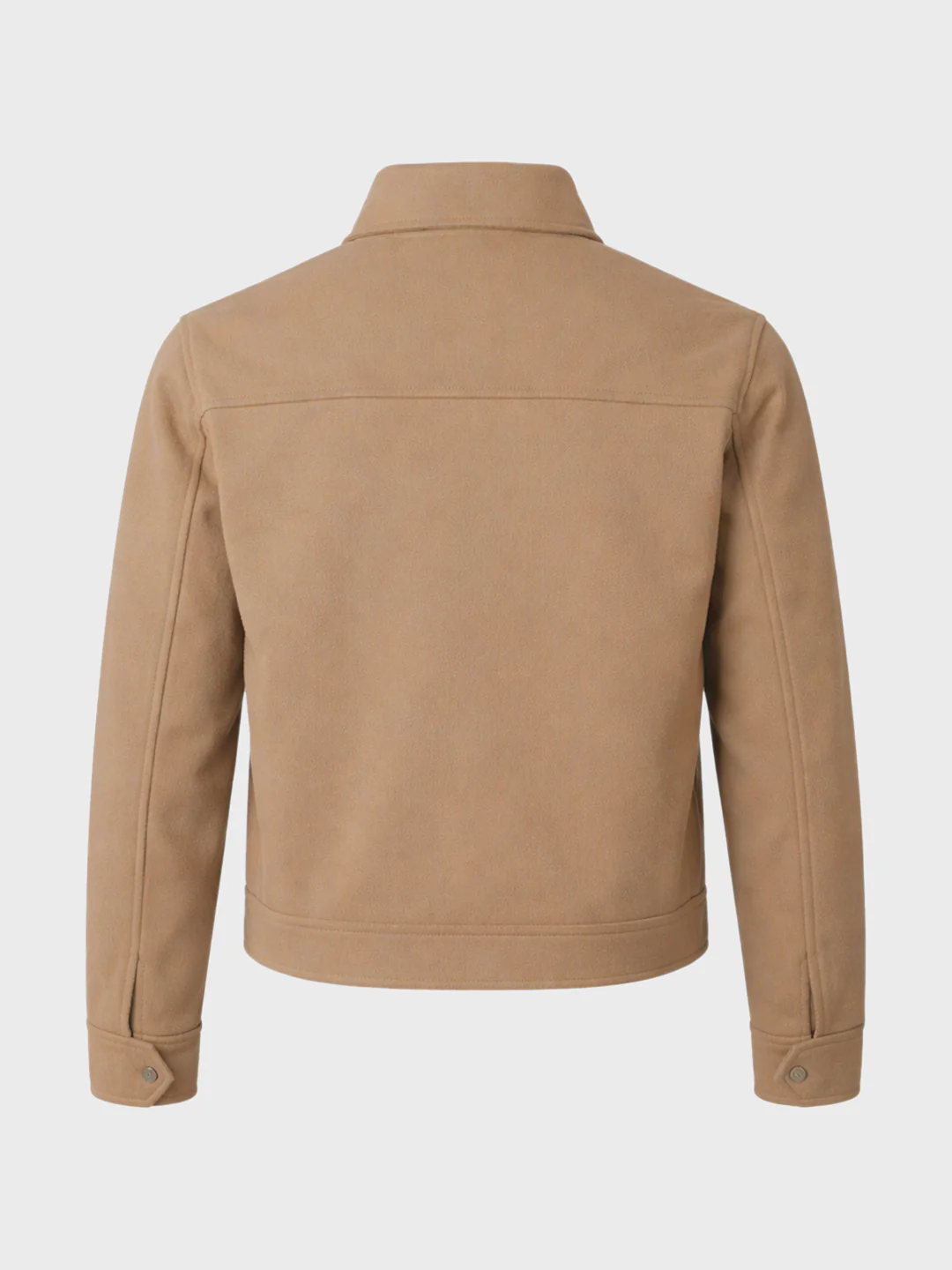 Men's Brown Regular Fit Solid Casual Jacket - Image 4