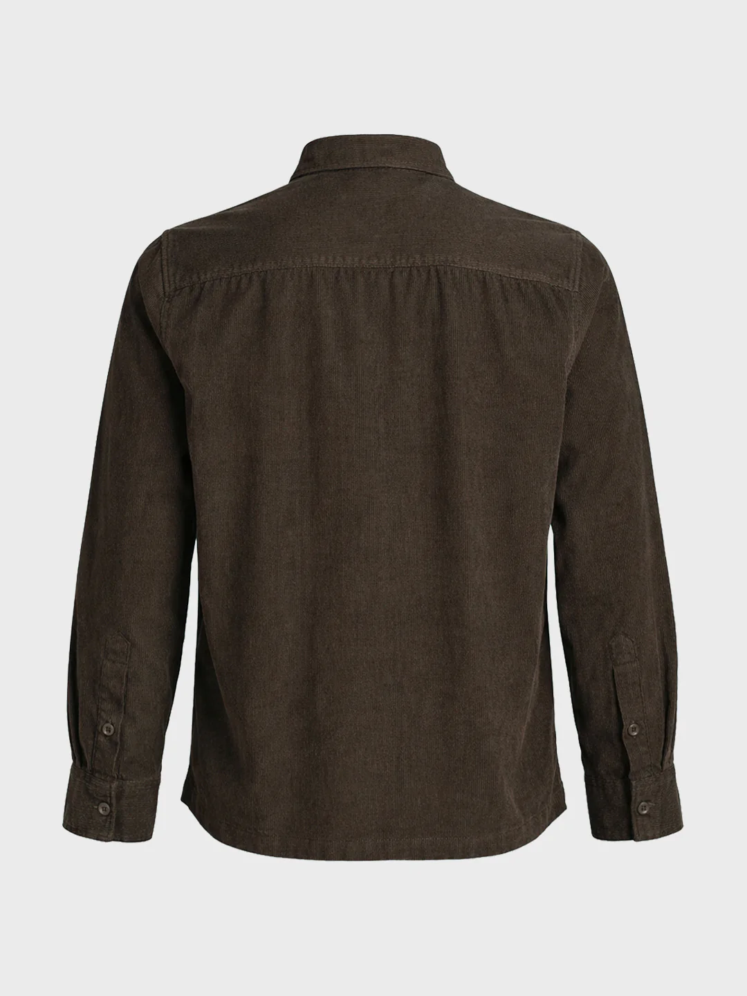 Men's Brown Regular Fit Solid Casual Shirt - Image 6