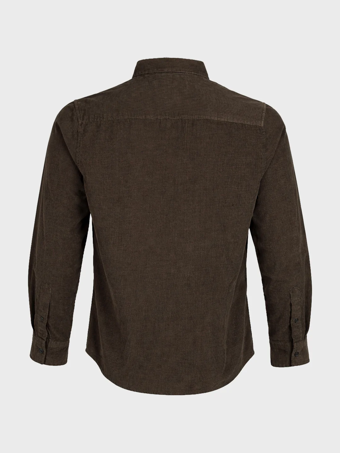 Men's Brown Regular Fit Solid Casual Shirt - Image 6