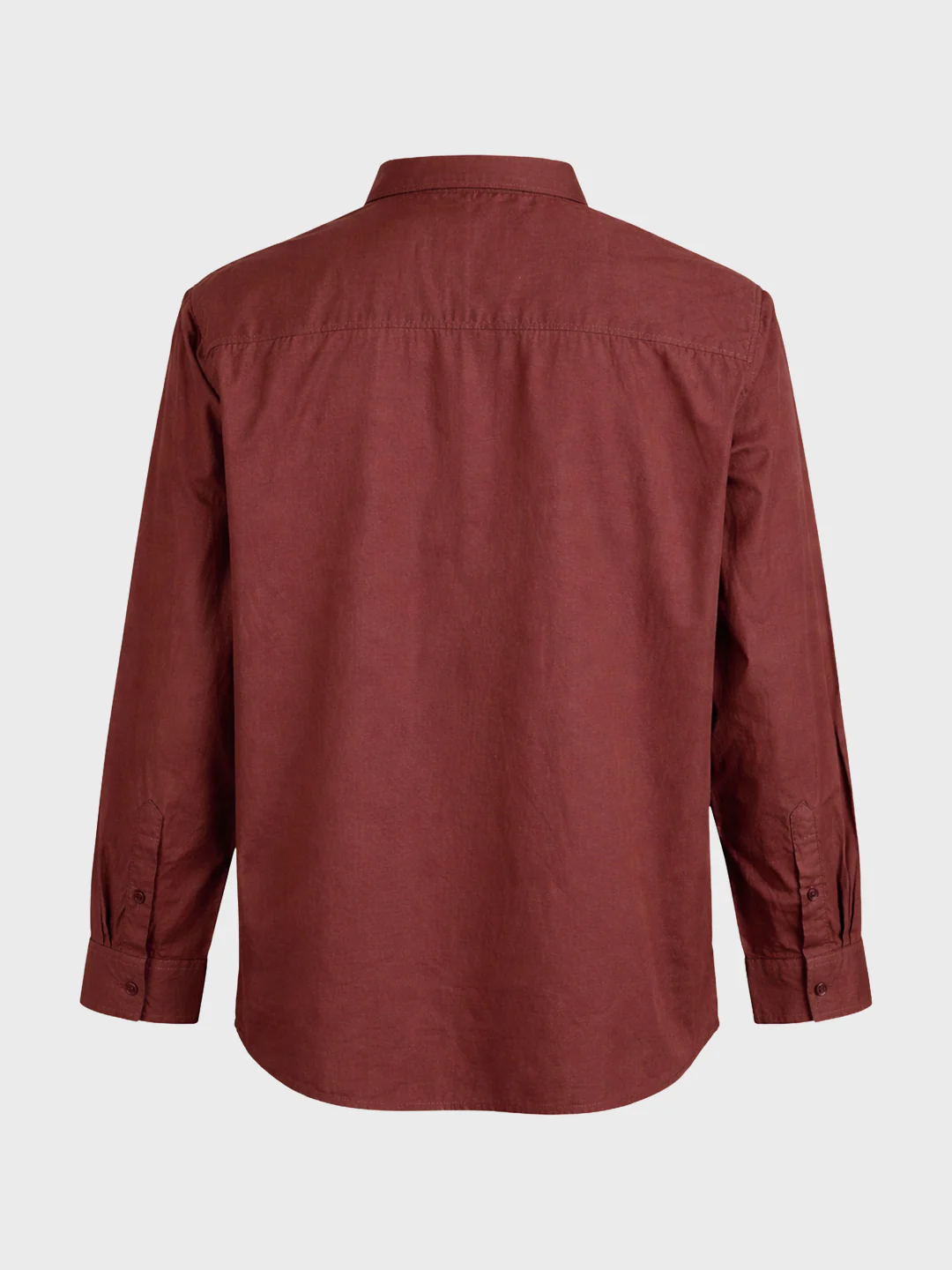 Men's Brown Regular Fit Solid Casual Shirt - Image 5