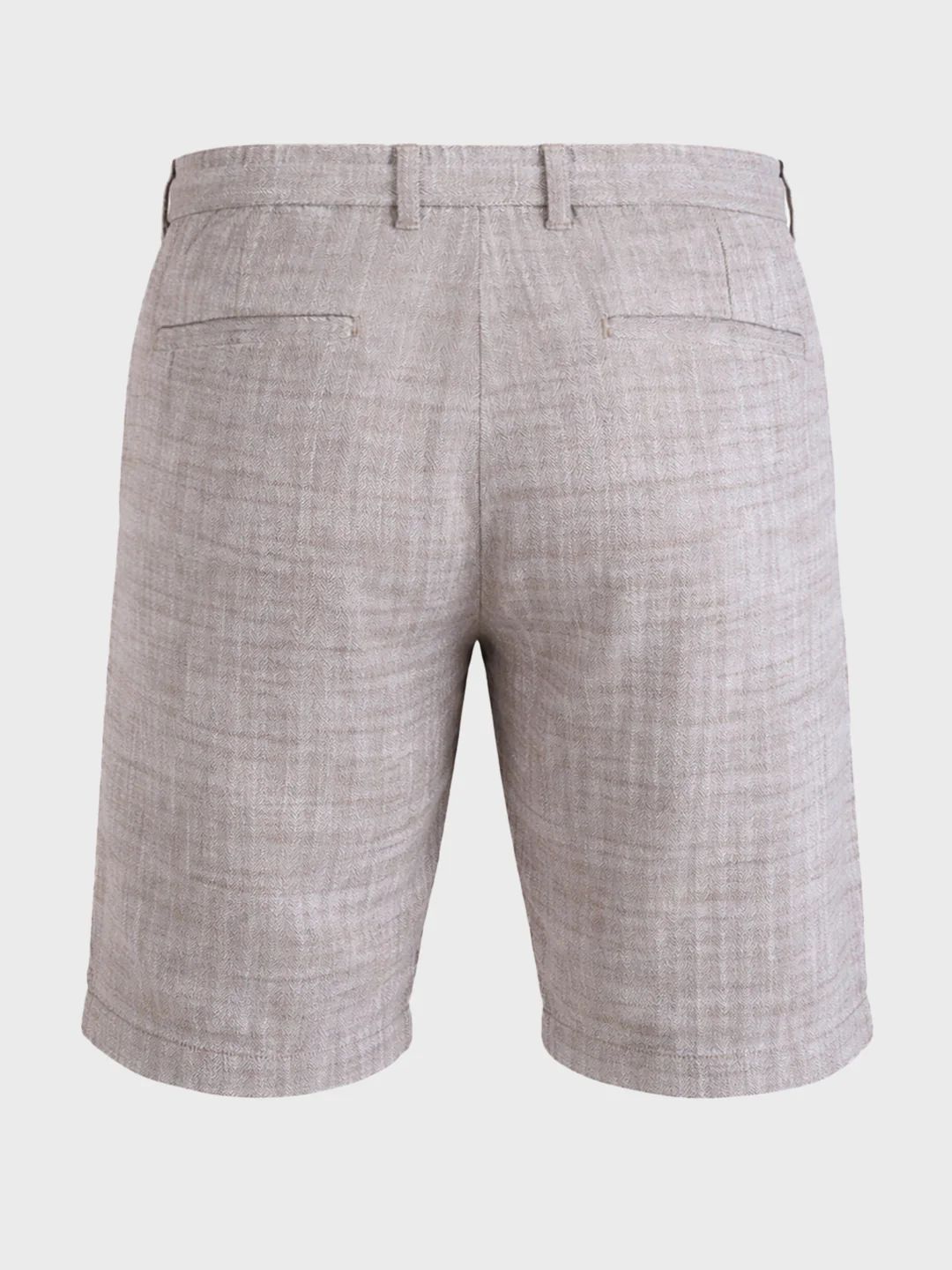 Men's Brown Regular Fit Solid Casual Shorts - Image 7