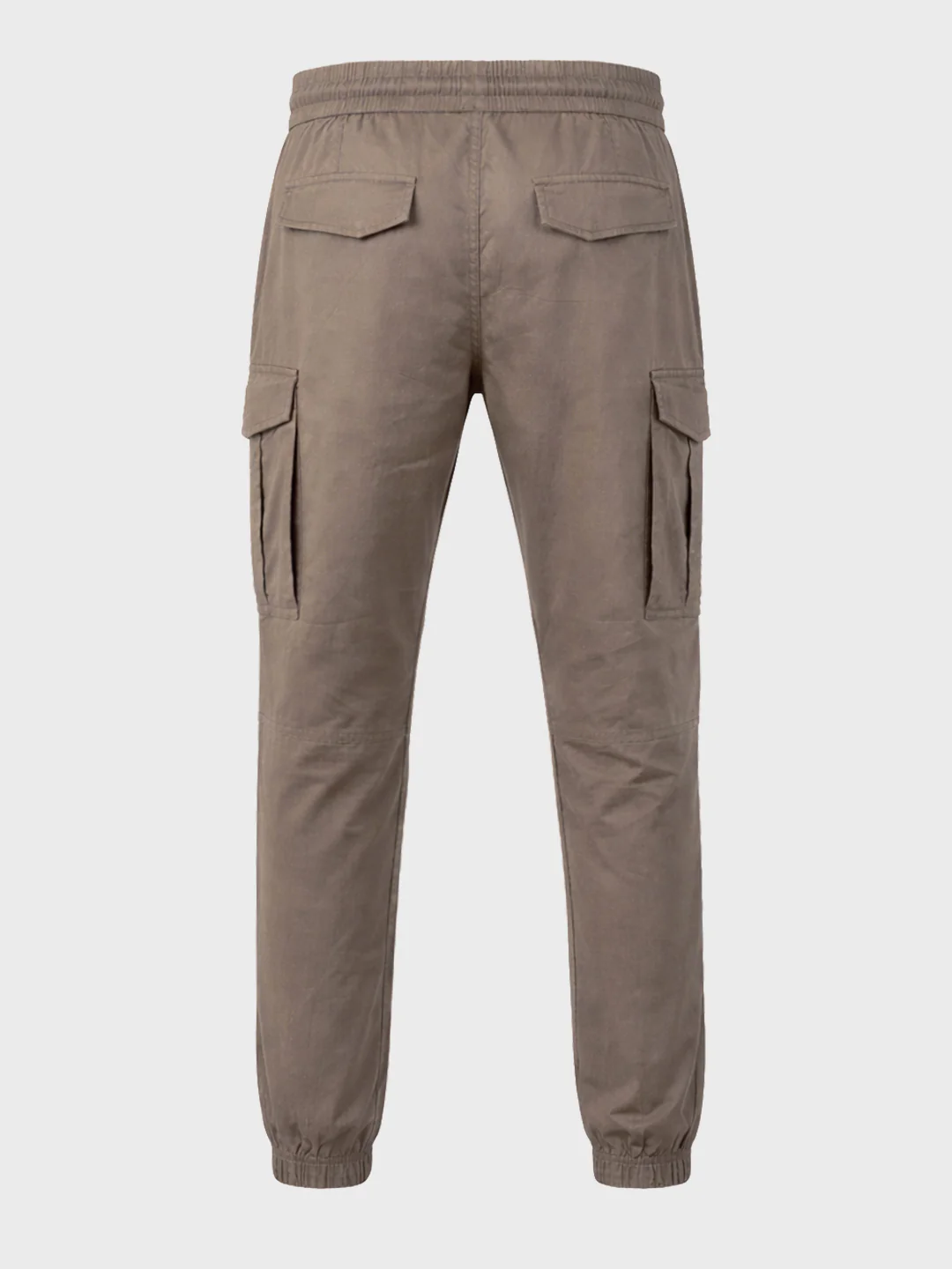 Men's Brown Regular Fit Solid Utility Cargo - Image 7