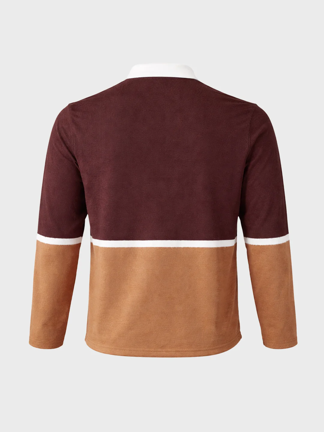 Men's Brown Regular Fit Striped Casual T-Shirt - Image 6