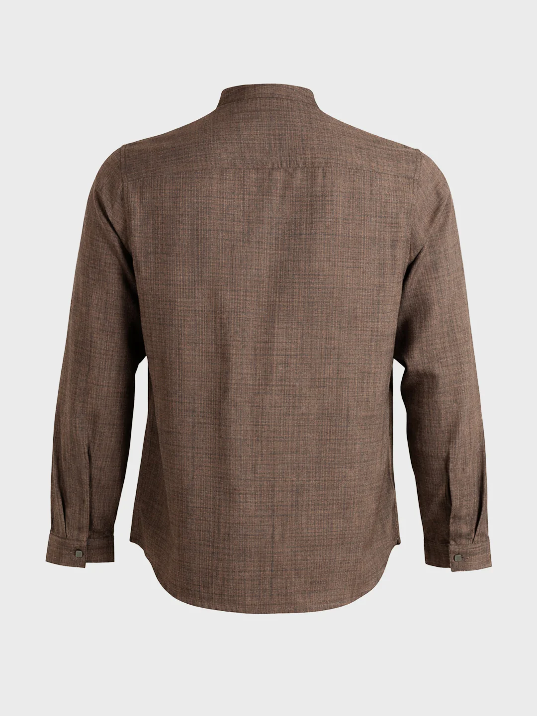 Men's Brown Regular Fit Solid Casual Shirt - Image 7