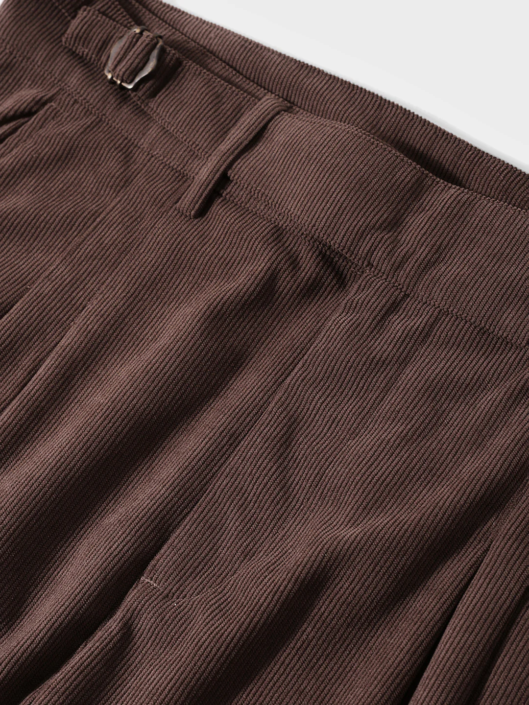 Men's Brown Relaxed Fit Textured Casual Trousers - Image 6