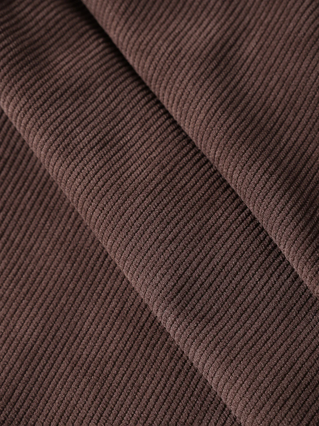Men's Brown Relaxed Fit Textured Casual Trousers - Image 7