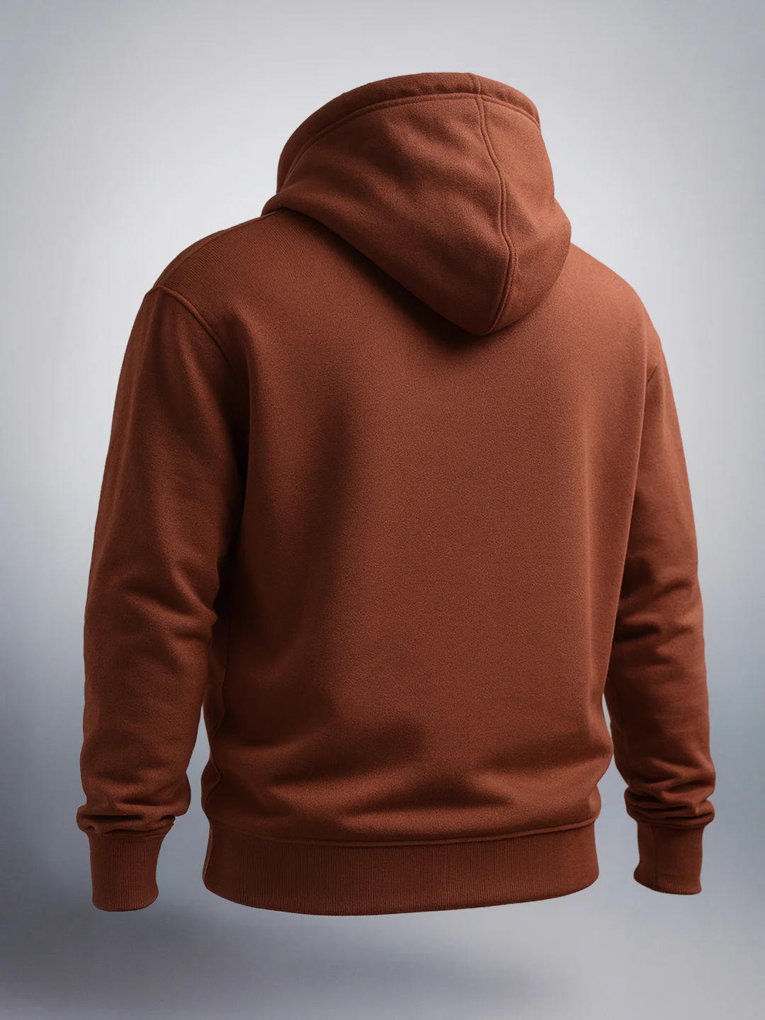 Men's Brown Relaxed Fit Embroided Casual Sweatshirt - Image 4