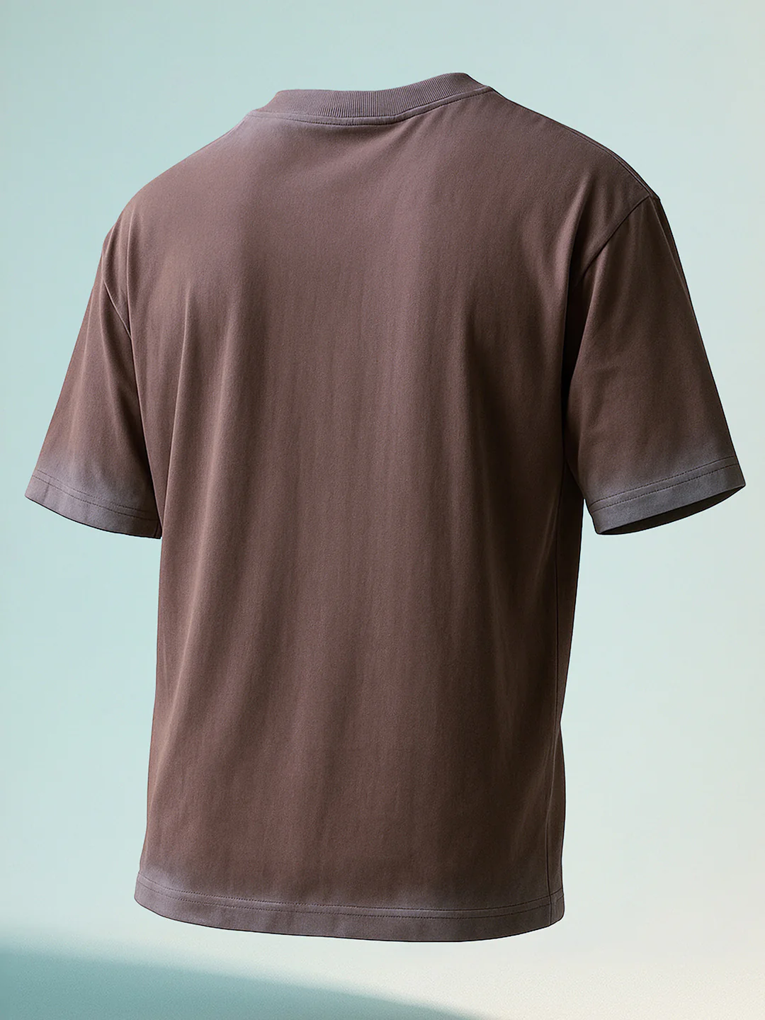 Men's Brown Relaxed Fit Graphic Printed 240 GSM Street Wear T-Shirt - Image 3