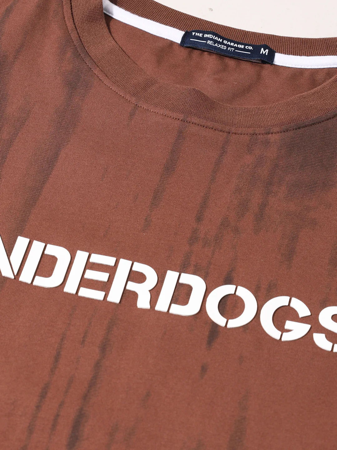 Men's Brown Relaxed Fit Printed Casual T-Shirts - Image 6