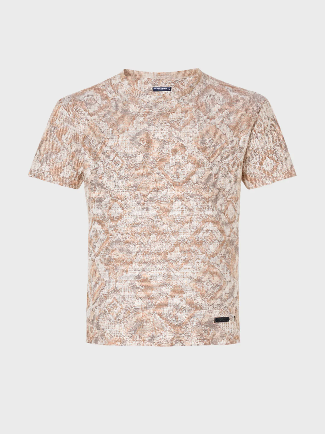 Men's Brown Relaxed Fit Printed Resort Wear T-Shirt - Image 5