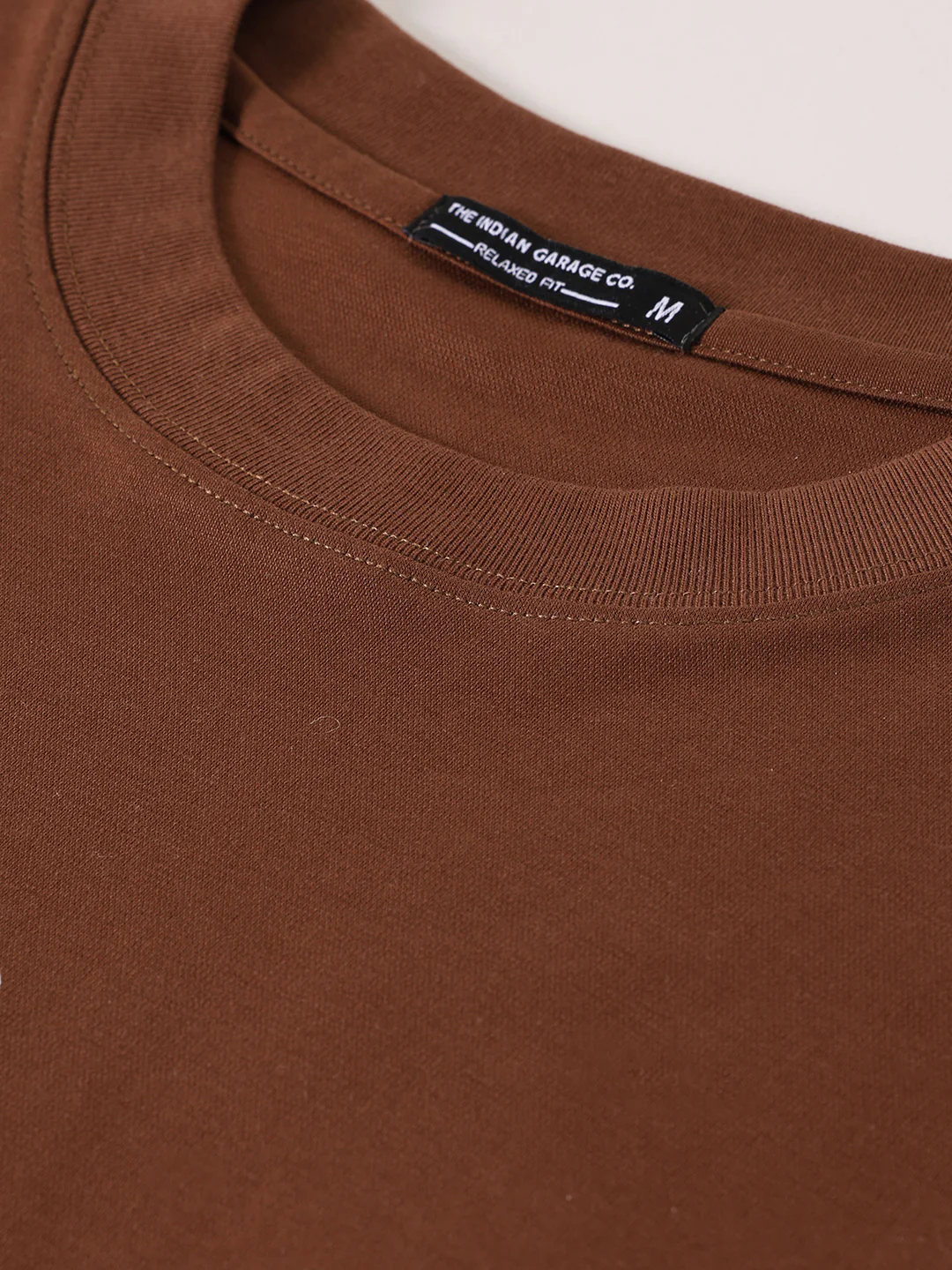 Men's Brown Relaxed Fit Printed 240 GSM Street Wear T-Shirt - Image 8