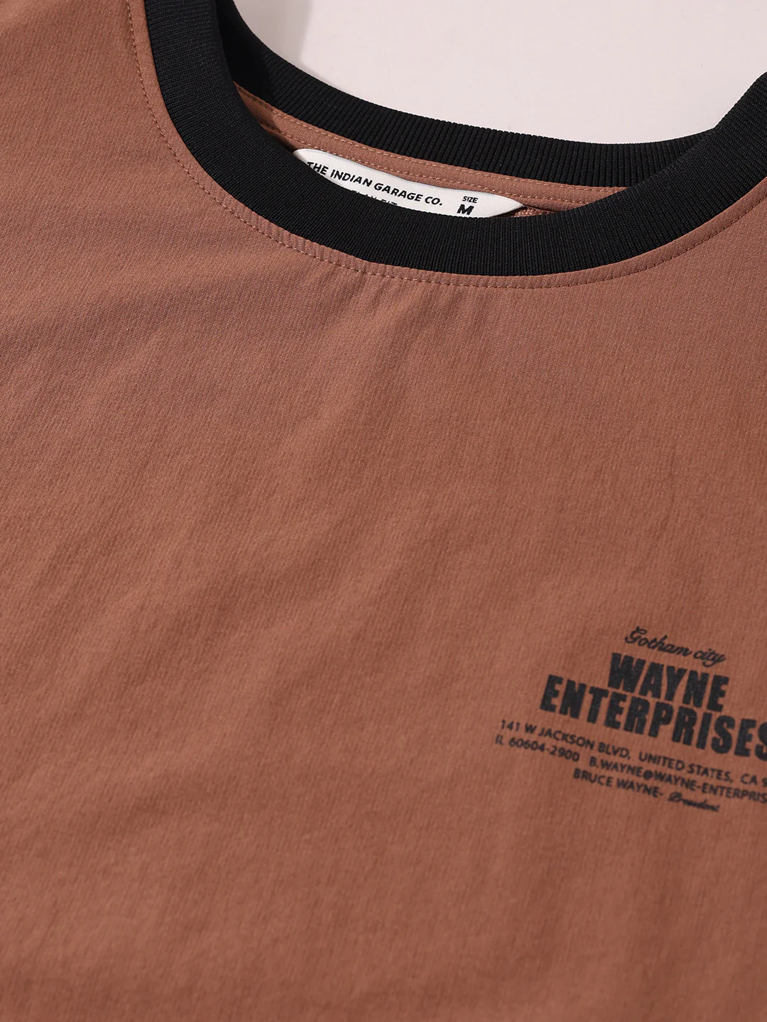Men's Brown Relaxed Fit Solid Casual Coordinates - Image 5