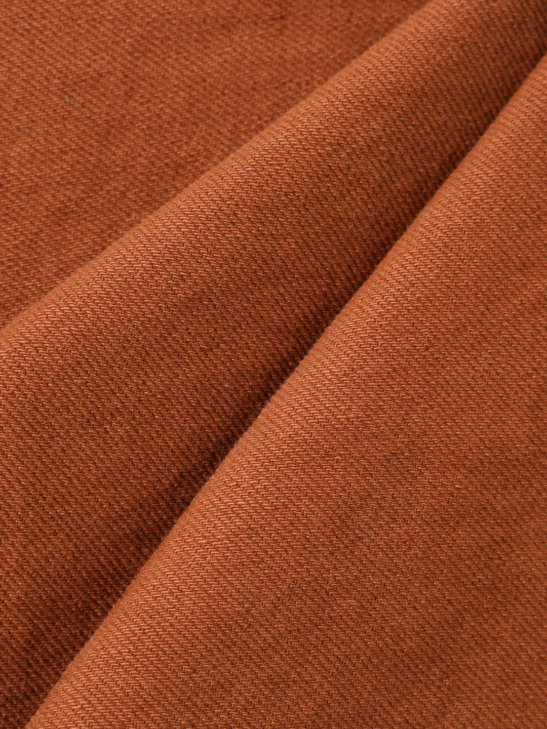 Men's Brown Relaxed Fit Solid Casual Jeans - Image 7