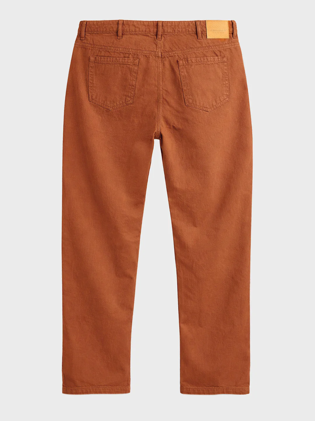 Men's Brown Relaxed Fit Solid Casual Jeans - Image 6
