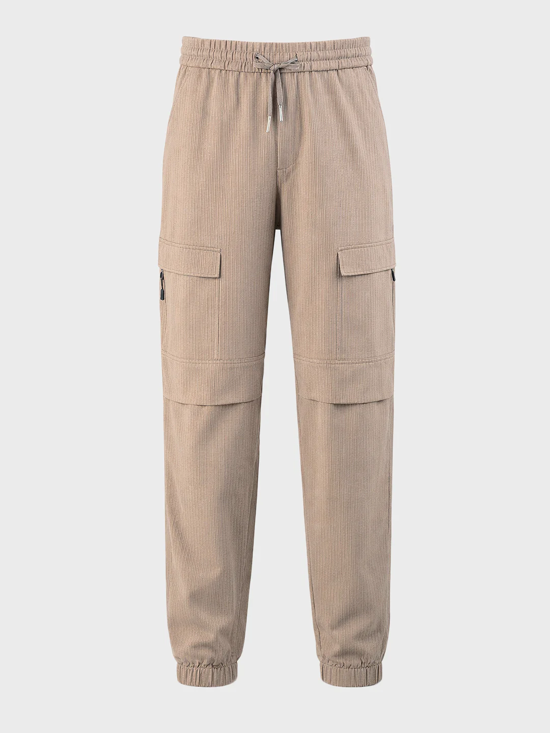 Men's Brown Relaxed Fit Solid Casual Joggers - Image 6