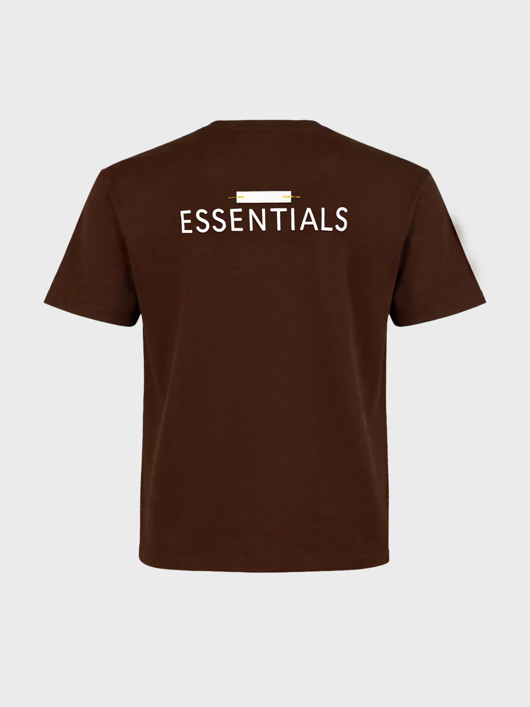 Men's Brown Relaxed Fit Solid Casual T-Shirts - Image 5