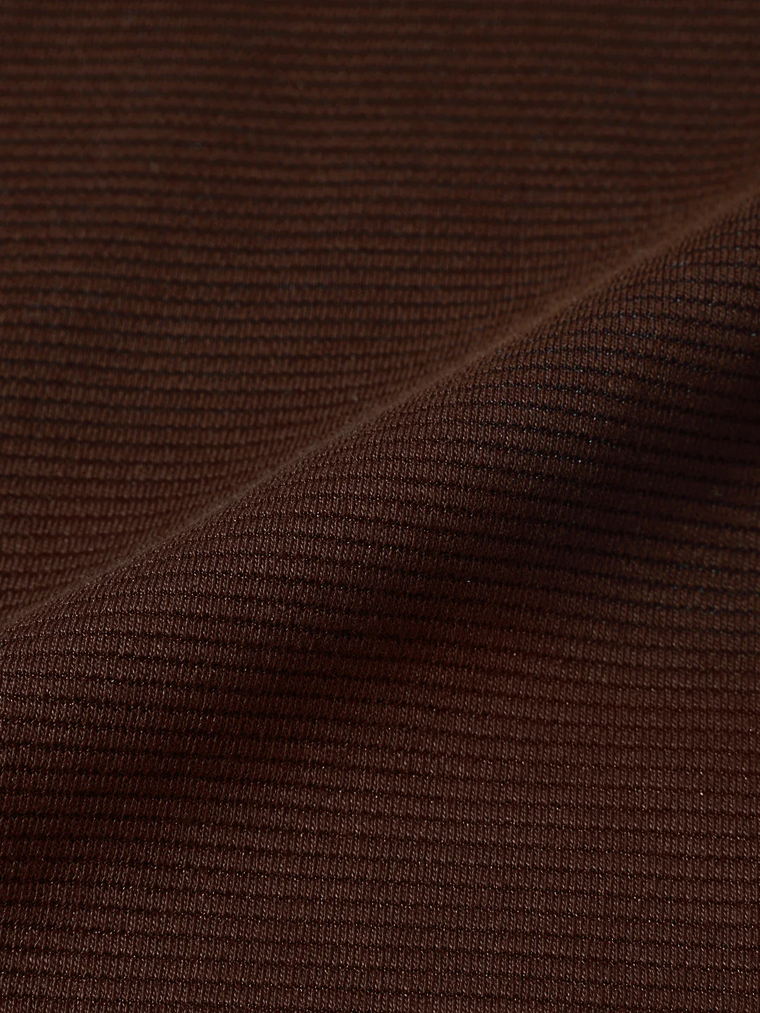 Men's Brown Relaxed Fit Solid Casual T-Shirts - Image 7