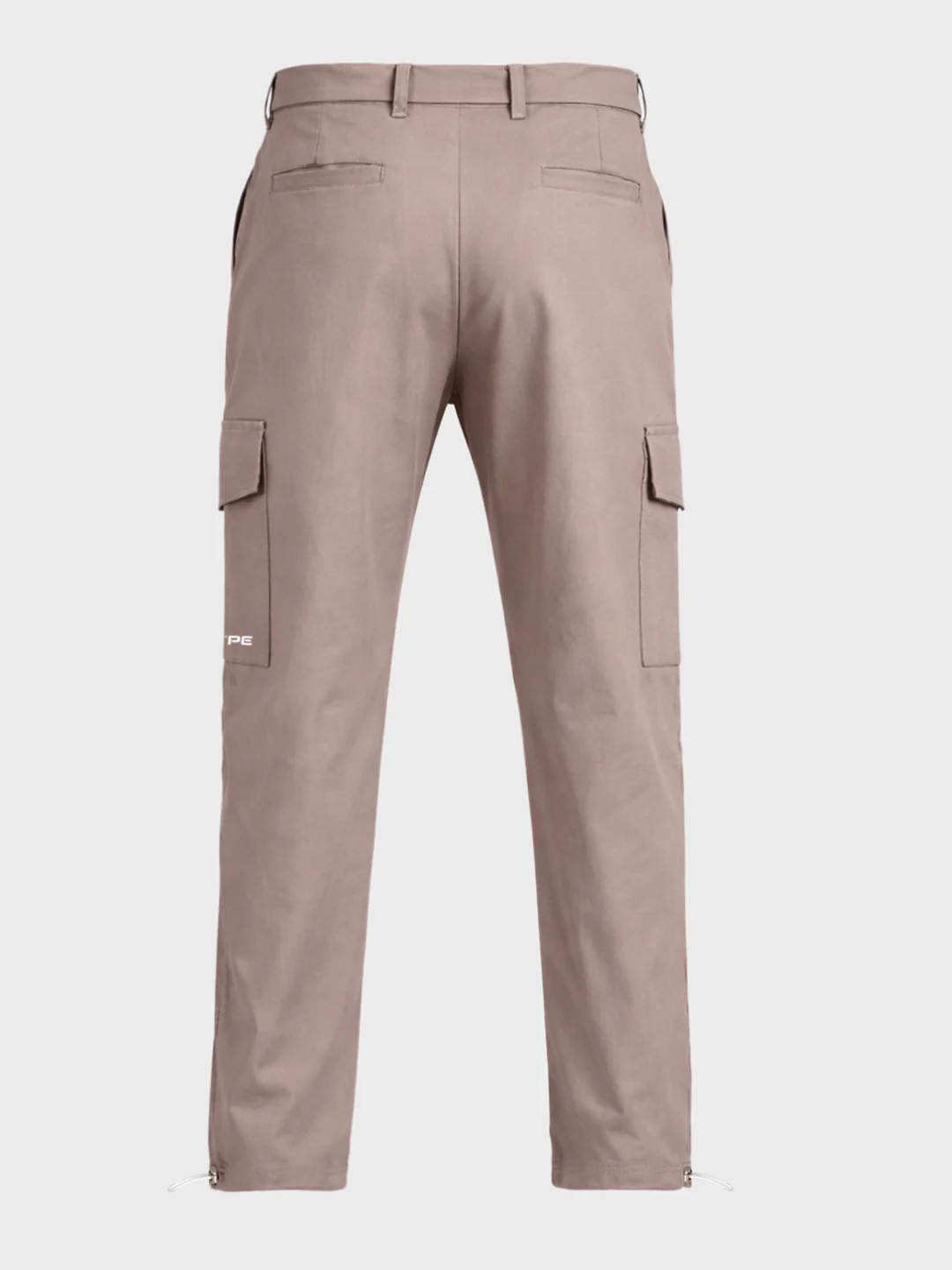 Men's Brown Relaxed Fit Solid Utility Cargo - Image 7