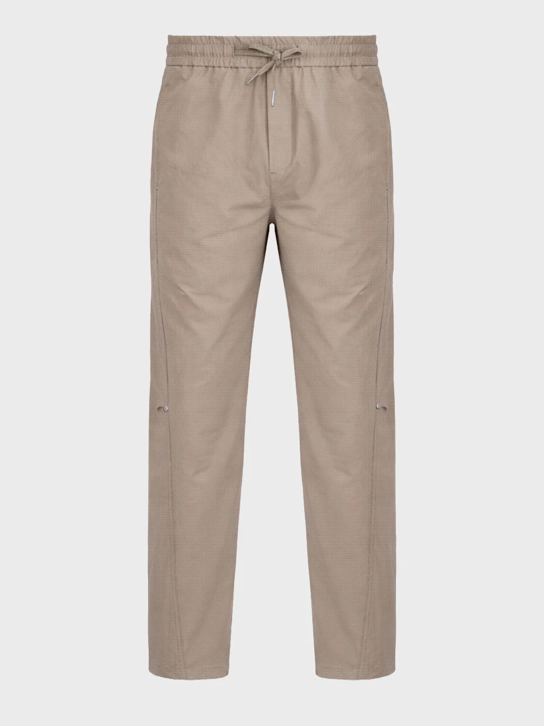 Men's Brown Relaxed Fit Solid Utility Joggers - Image 5