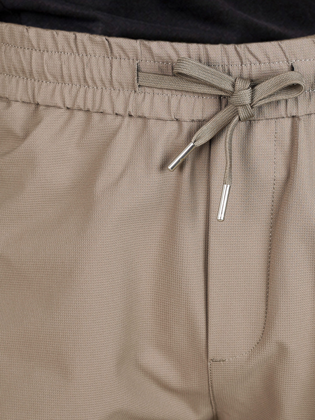 Men's Brown Relaxed Fit Solid Utility Joggers - Image 7