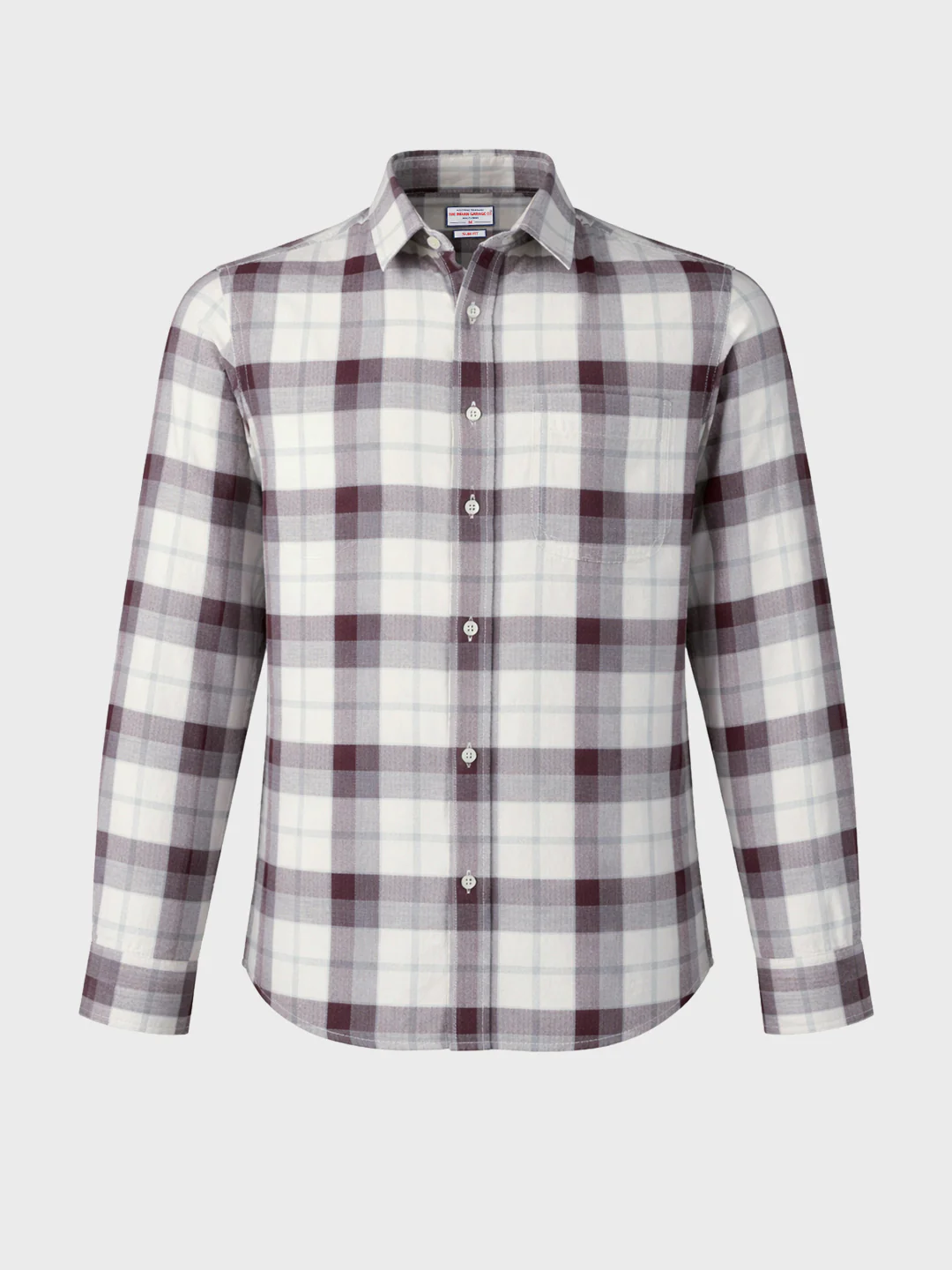Men's Brown Slim Fit Checkered Casual Shirt - Image 6