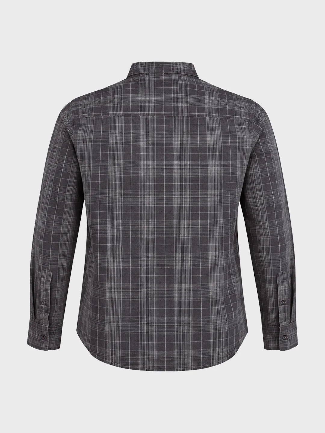 Men's Brown Slim Fit Checkered Casual Shirt - Image 7