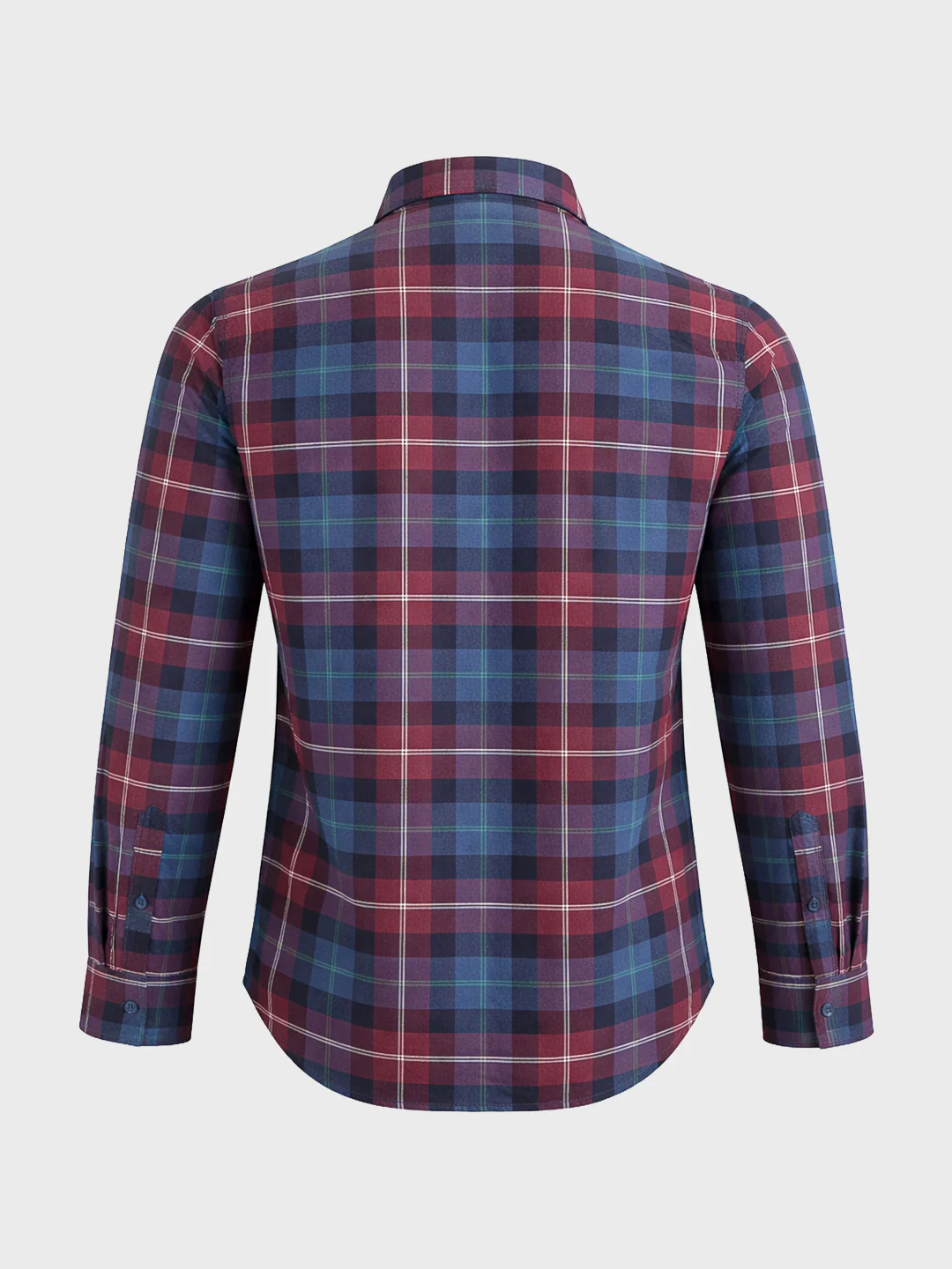 Men's Brown Slim Fit Checkered Casual Shirt - Image 7