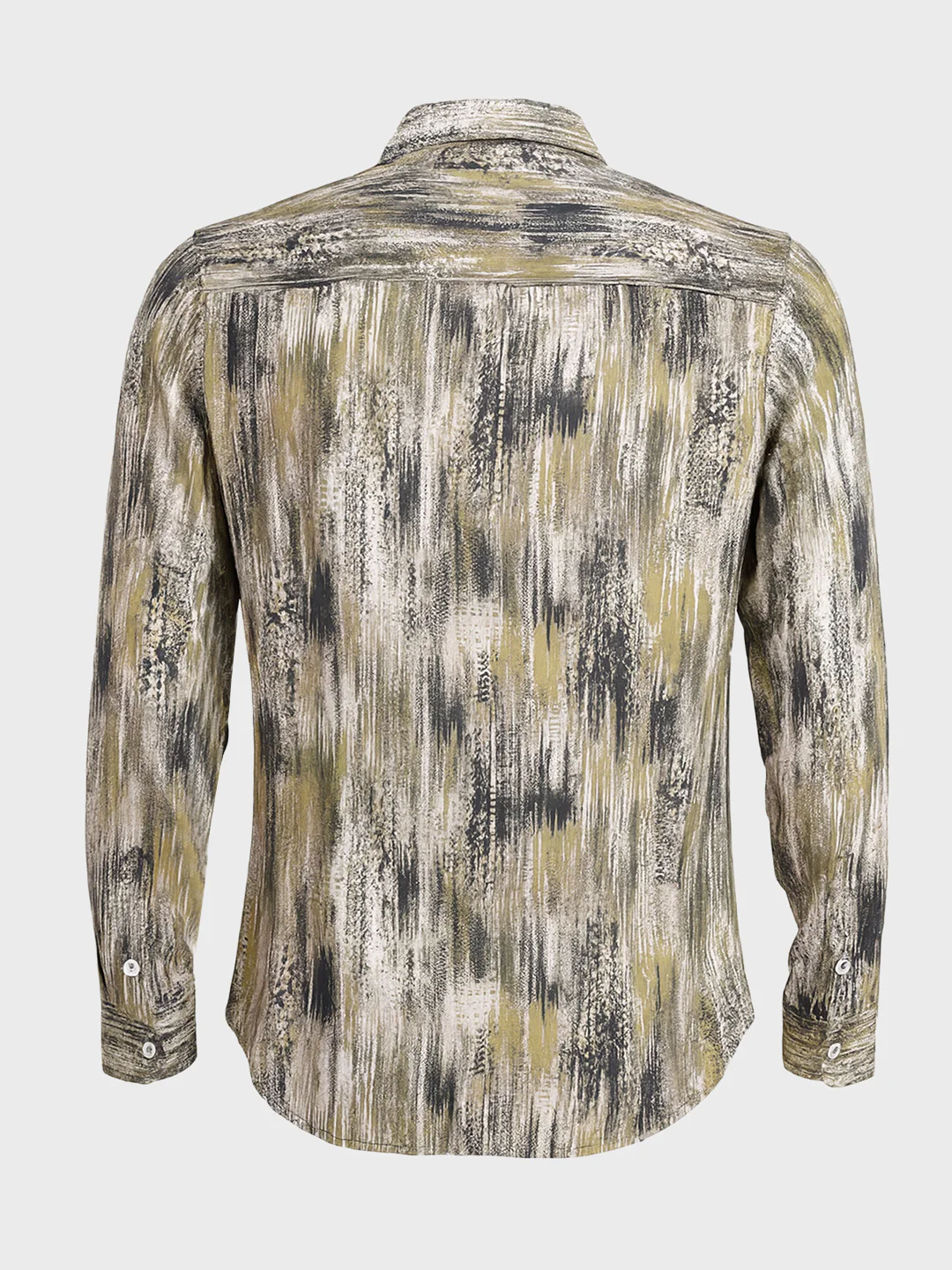 Men's Brown Slim Fit Party Wear Printed Shirt - Image 5