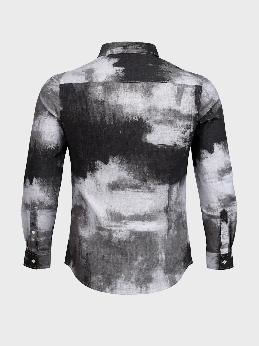 Men's Brown Slim Fit Printed Casual Shirt - Image 6