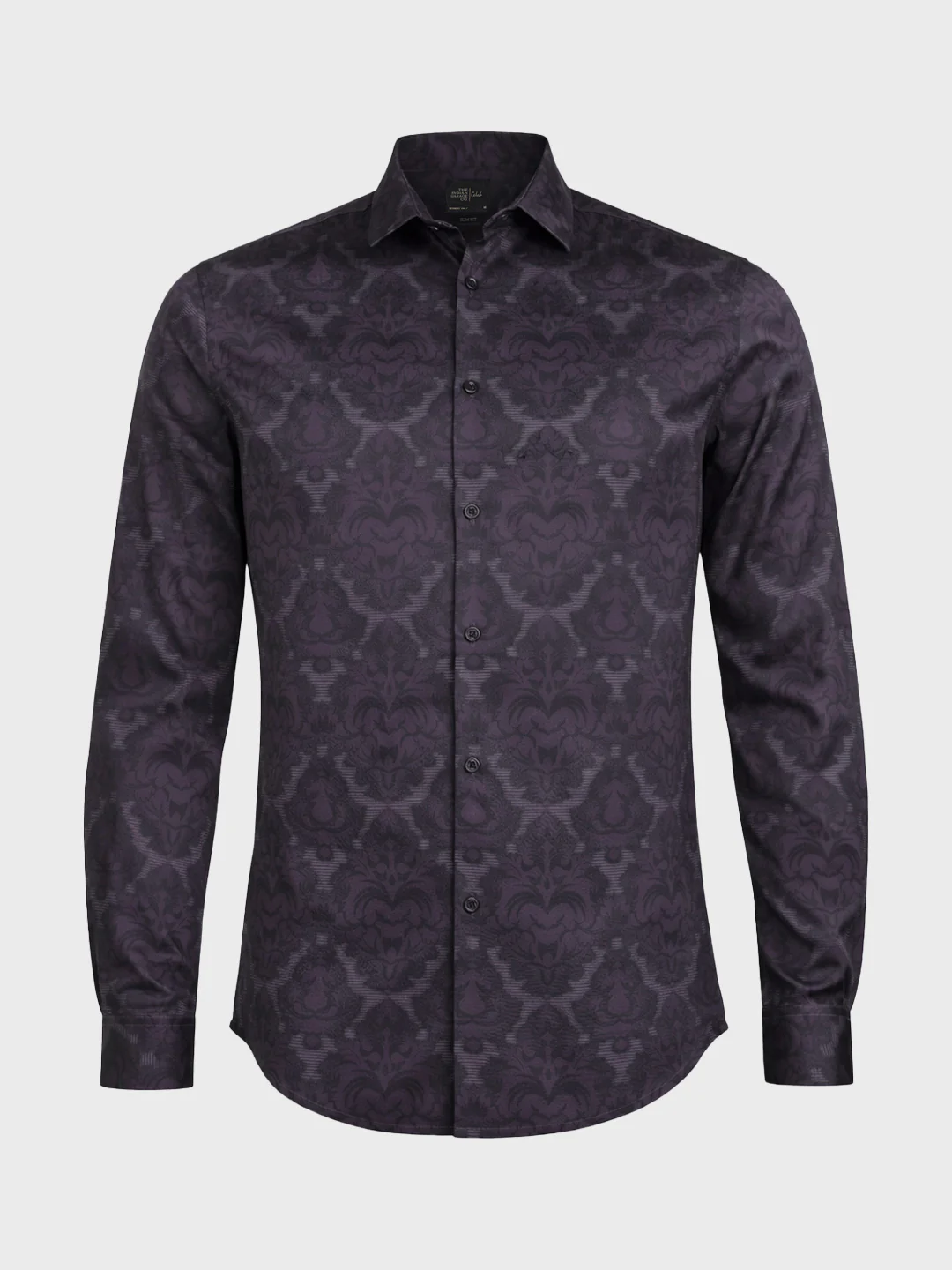 Men's Brown Slim Fit Printed Party Wear Shirt - Image 4